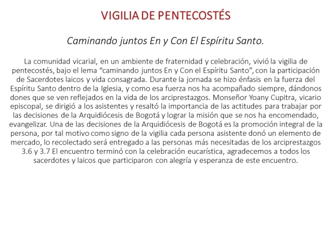 PENTECOSTES